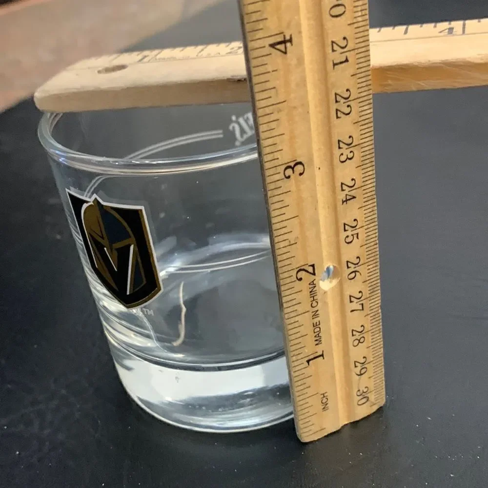 Vegas Golden Knights Jack Daniel’s Whiskey Rocks Cocktail Bar Drink Glass 8 Oz